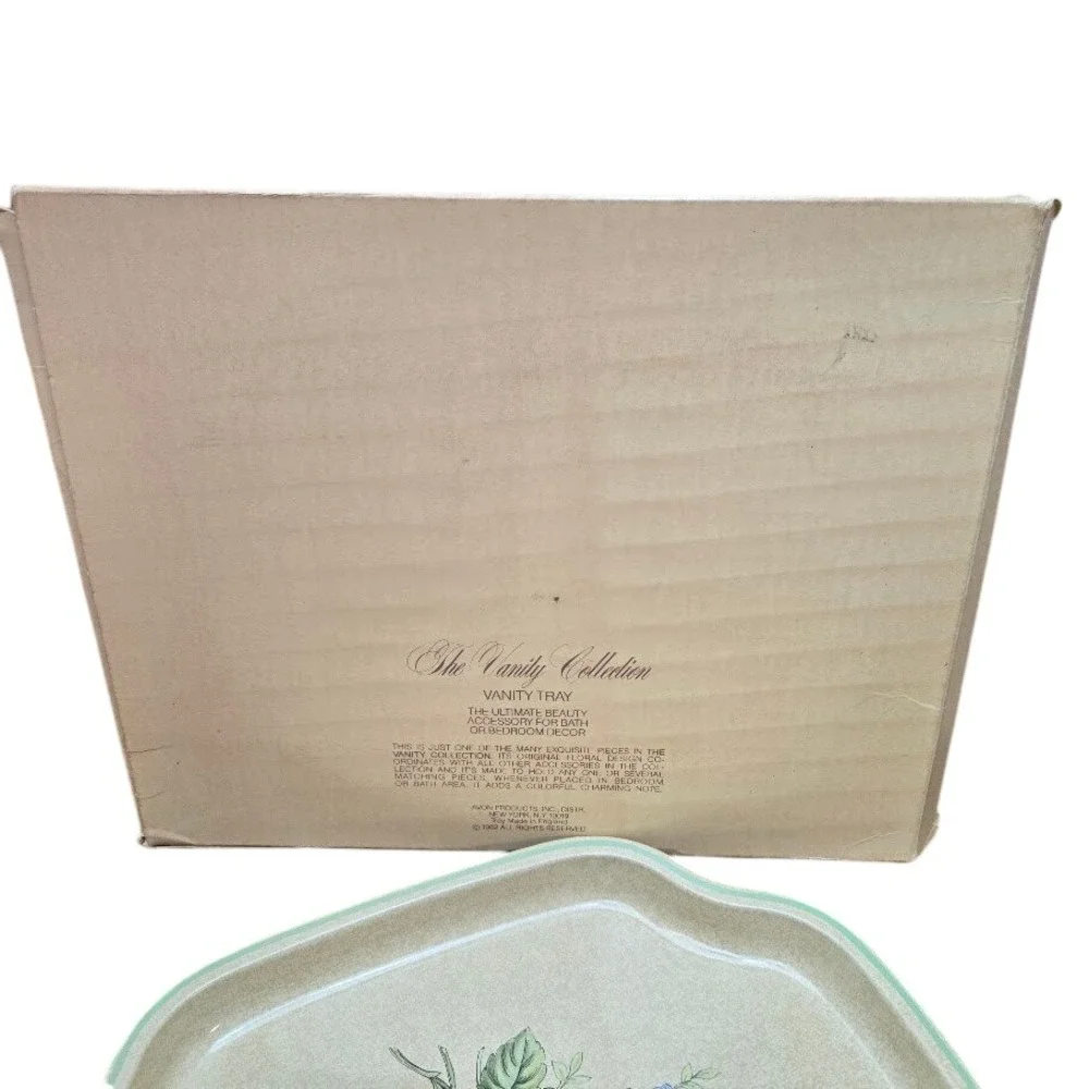 1982 NIB Avon The Vanity Collection Vanity Tray Floral Design - Picture 8 of 8